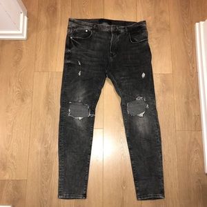 Zara distressed denim jeans